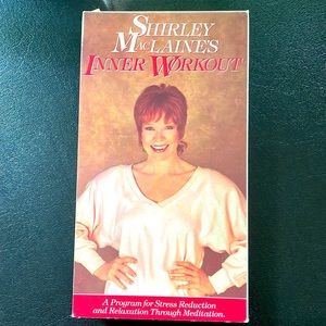 Shirley MacLaine Collectible. INNER WORKOUT. VHS Vtg original 1988.
